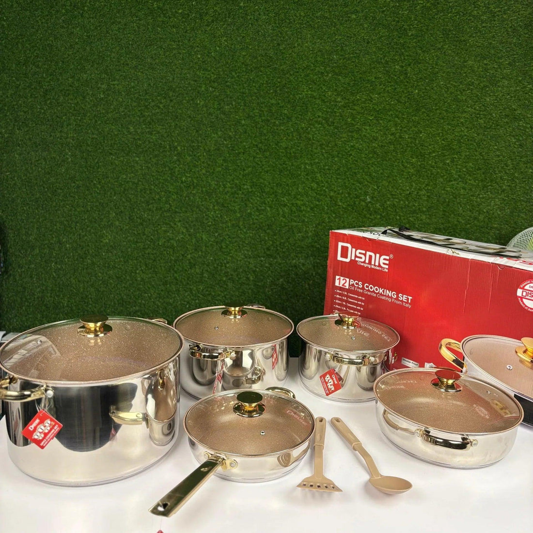 Disnie 12 Pcs Cooking Set – প্রিমিয়াম মানের রান্নার সরঞ্জাম, সাশ্রয়ী মূল্যে!