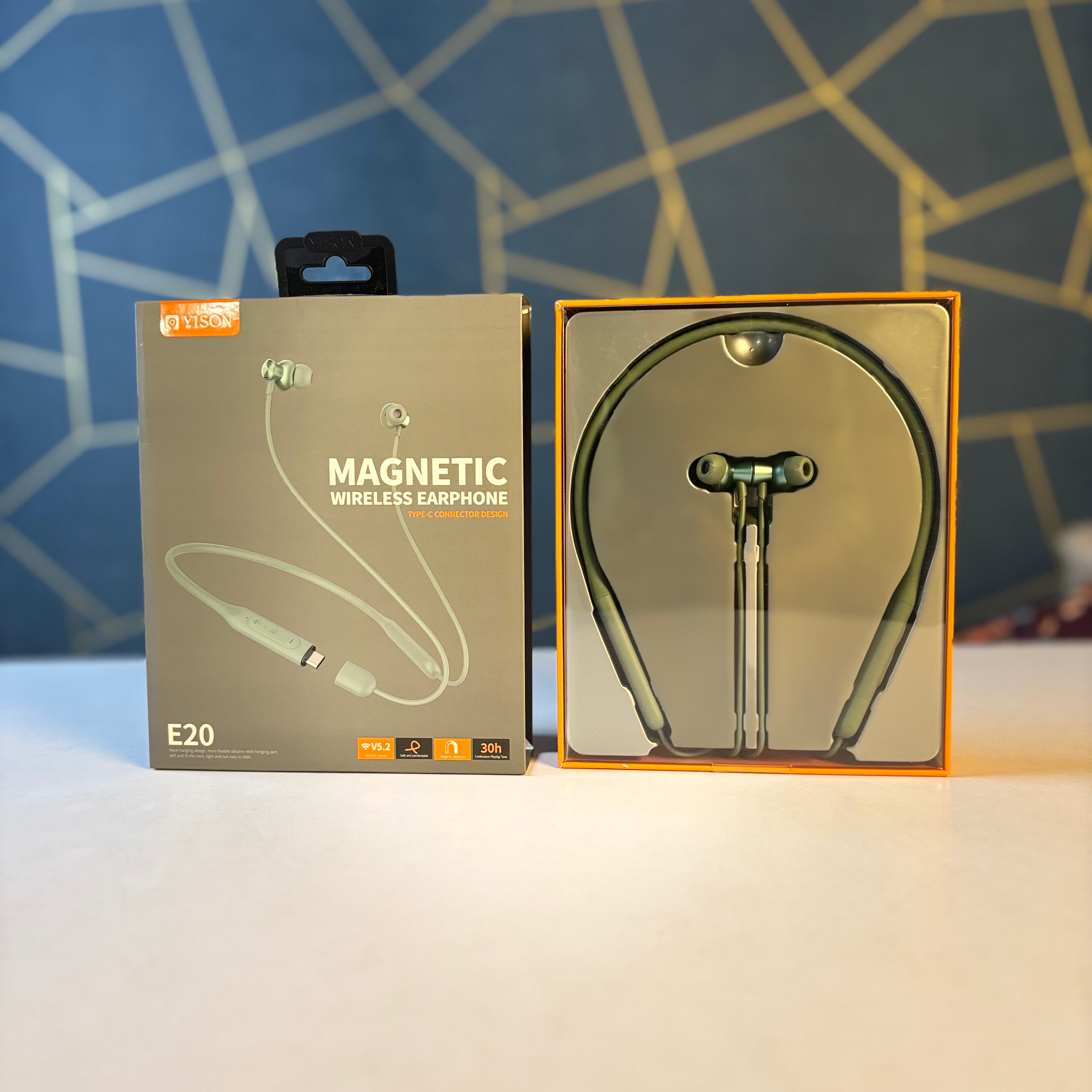 YISON MAGNETIC WIRELESS EARPHONE-E20