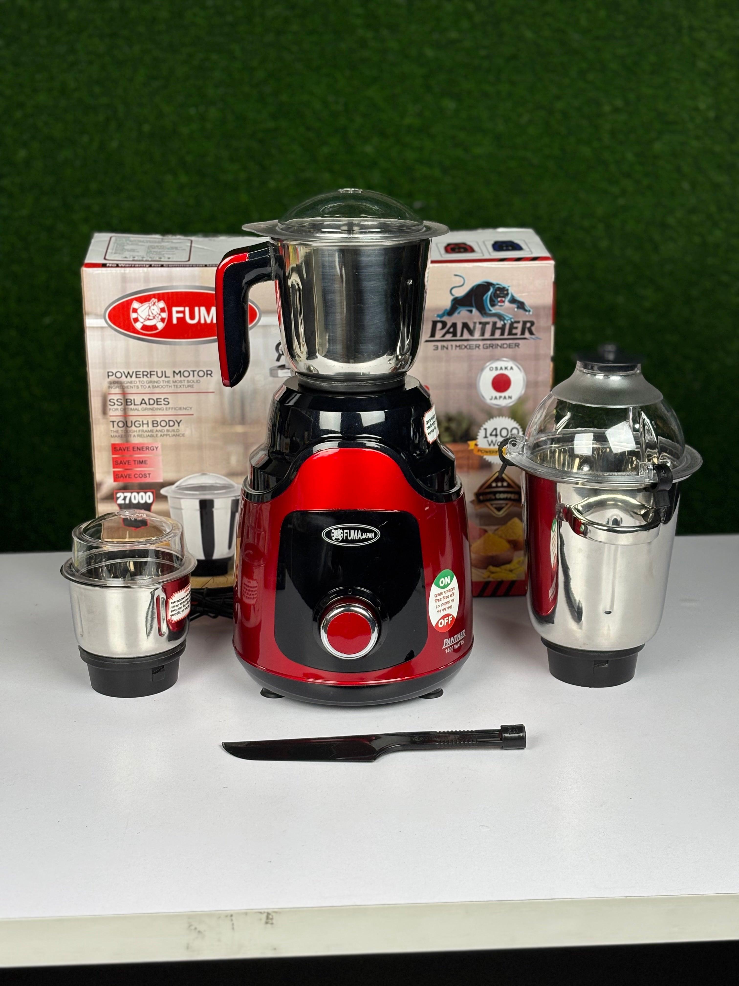 Fuma Panther 3 in 1 Mixer Grinder 1400 Watts