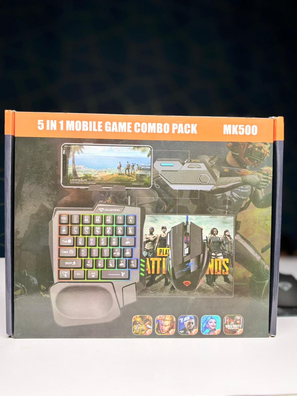 5-in-1 Combo Gaming Keyboard & Mouse Wireless Bluetooth MK-500