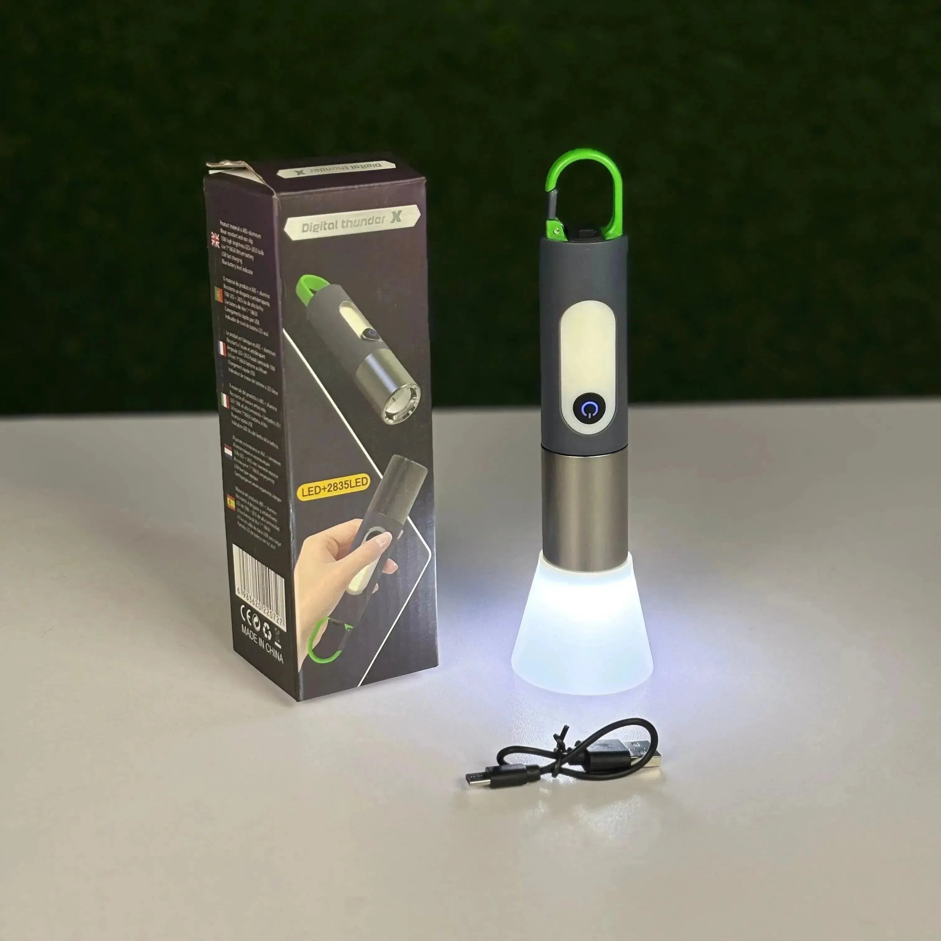 Digital Thunder Torch Light with LED Flash - XST-836
