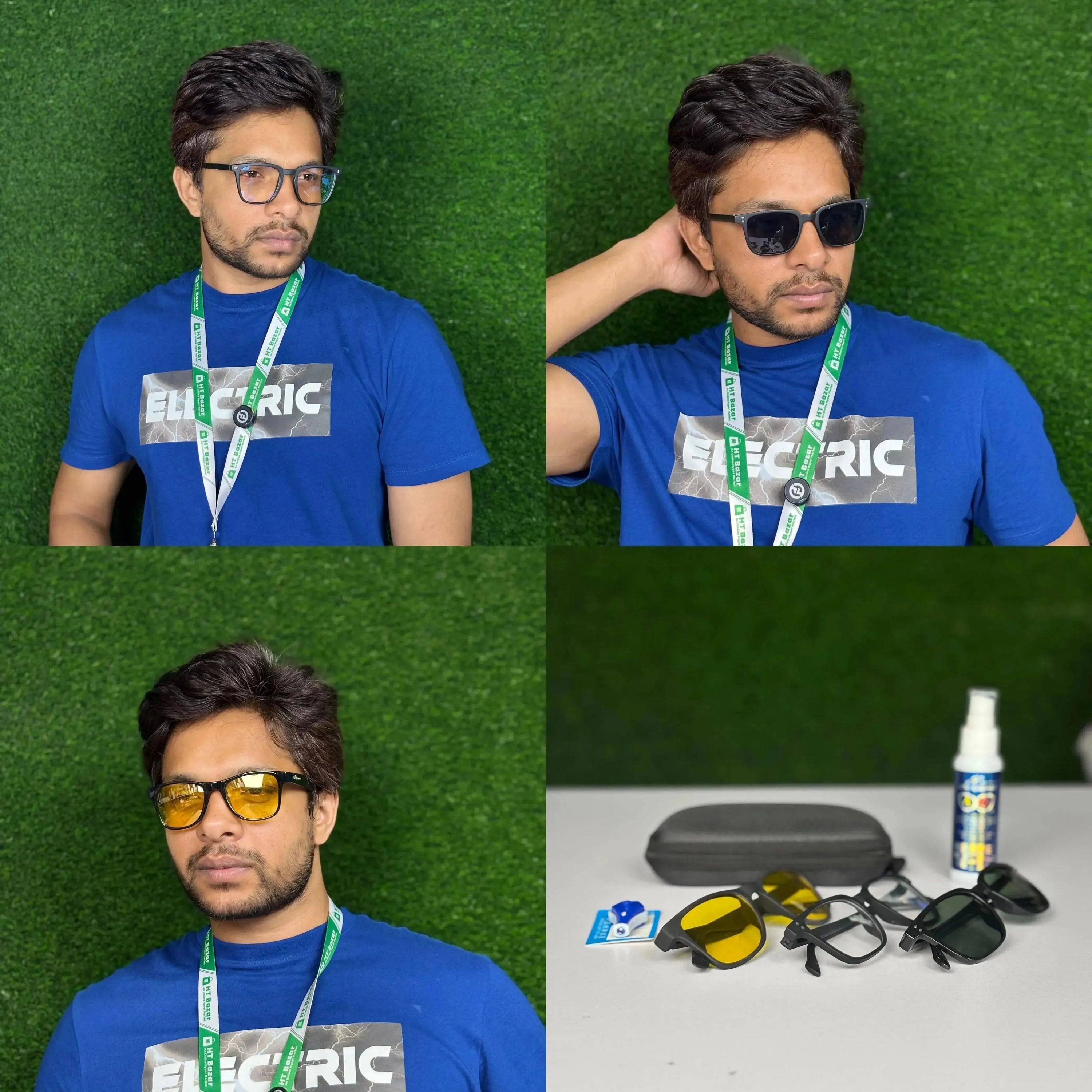 ৮৫০ টাকায় ১টি ব্লু-কাট চশমা, ১টি সানগ্লাস, ১টি নাইট ভিশন চশমা, লেন্স ক্লিনার এবং টেস্টিং কিট