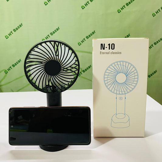 Mini Handy Fan with Three Speed Rechargable portable Fan with mobile stand