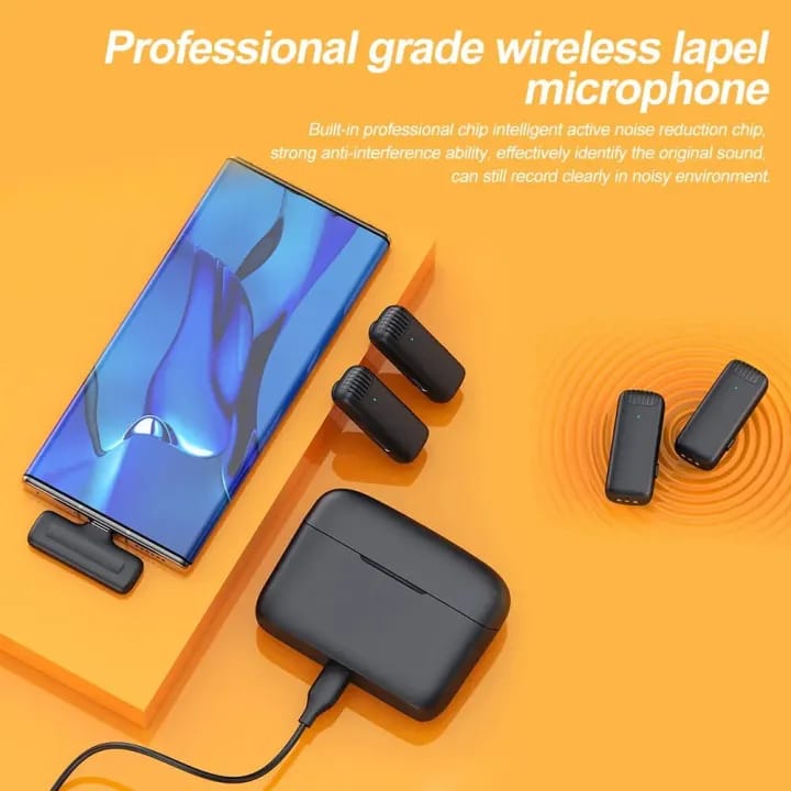 J13 Portable Wireless Lavalier Microphone (Type-C)