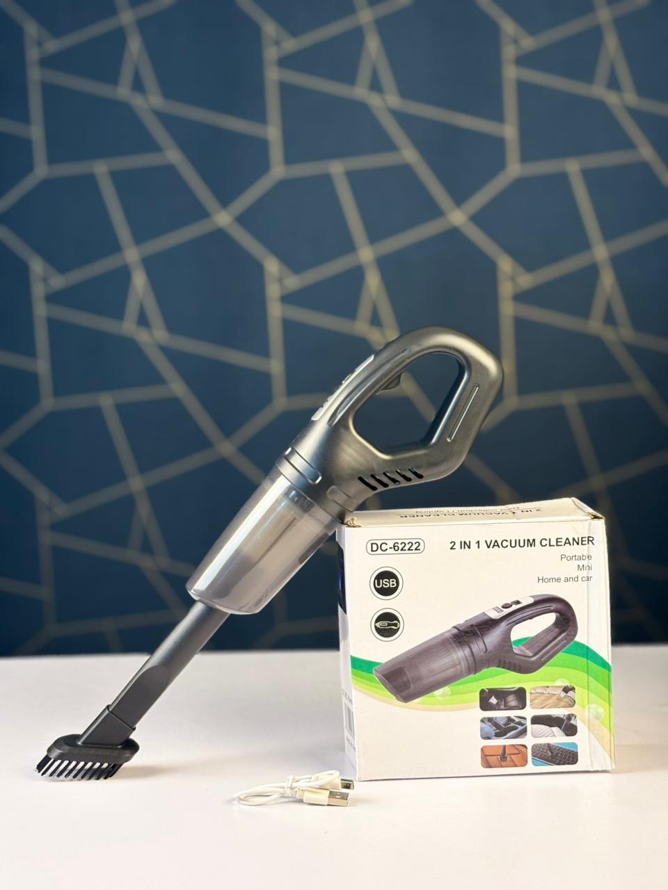 2 in 1 Portable Mini Home and Car USB Vacuum Cleaner –DC-6222