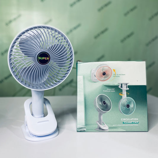 Multifunctional rechargeable circulation clamp fan