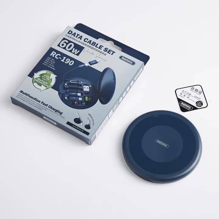 HXSJ PD 60W 4-in-1 Fast Charging Cable with Storage Box & Phone Holder