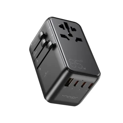 Vyvylabs Explorer Series GaN 4 Ports + AC Fast Charger Travel Adapter – 85W Model: GAN85T