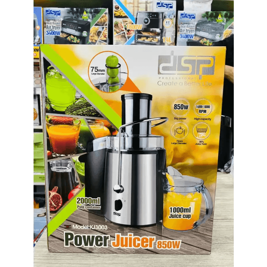 DSP Power Juicer-এই গরমে পান করুন অরিজিনাল ফলের জুস যেকোনো ফলের জুস হবে মাত্র ১ মিনিটে তাও আবার পানি ছাড়া ক্যামিকাল যুক্ত জুস খাওয়ার দিন শেষ - HT Bazar