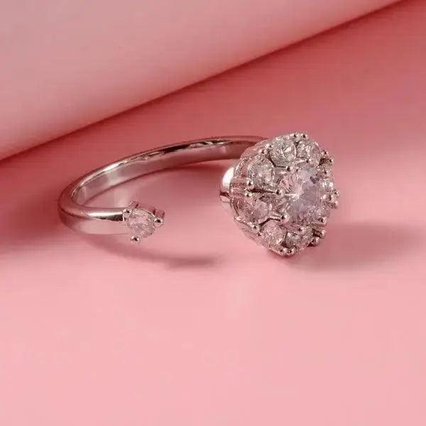 Flower Rotate Ring for Anniversary,Gift,Party,Weeding day special - HT Bazar