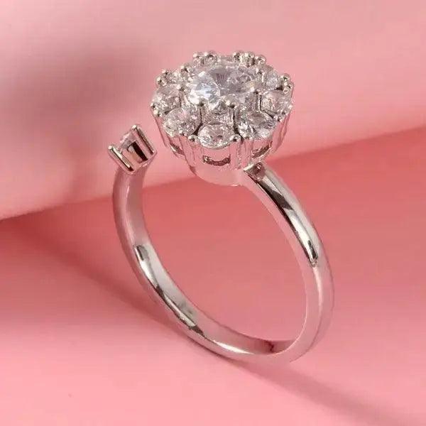 Flower Rotate Ring for Anniversary,Gift,Party,Weeding day special - HT Bazar