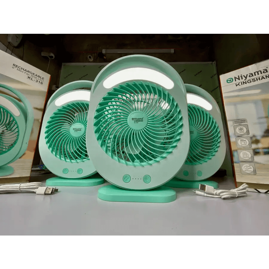 Rechargeable 6’’ Mini Fan With LED সবচেয়ে ভালো রিভিউ