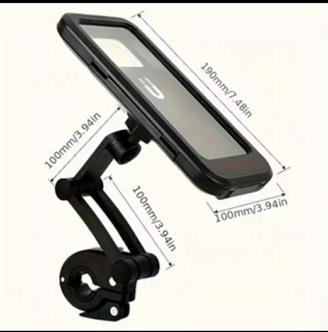 Waterproof 360° Rotation Motorcycle/Bicycle Handlebar Mount Phone Holder