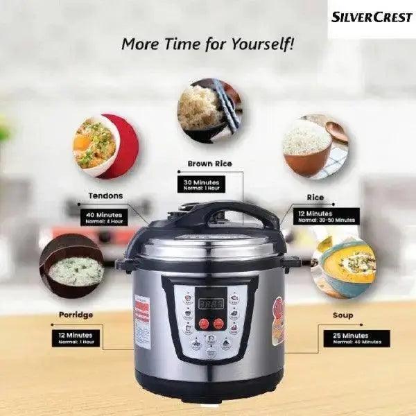 Silver Crest- 6 Litre Electric Pressure Cooker MSE6817 - HT Bazar