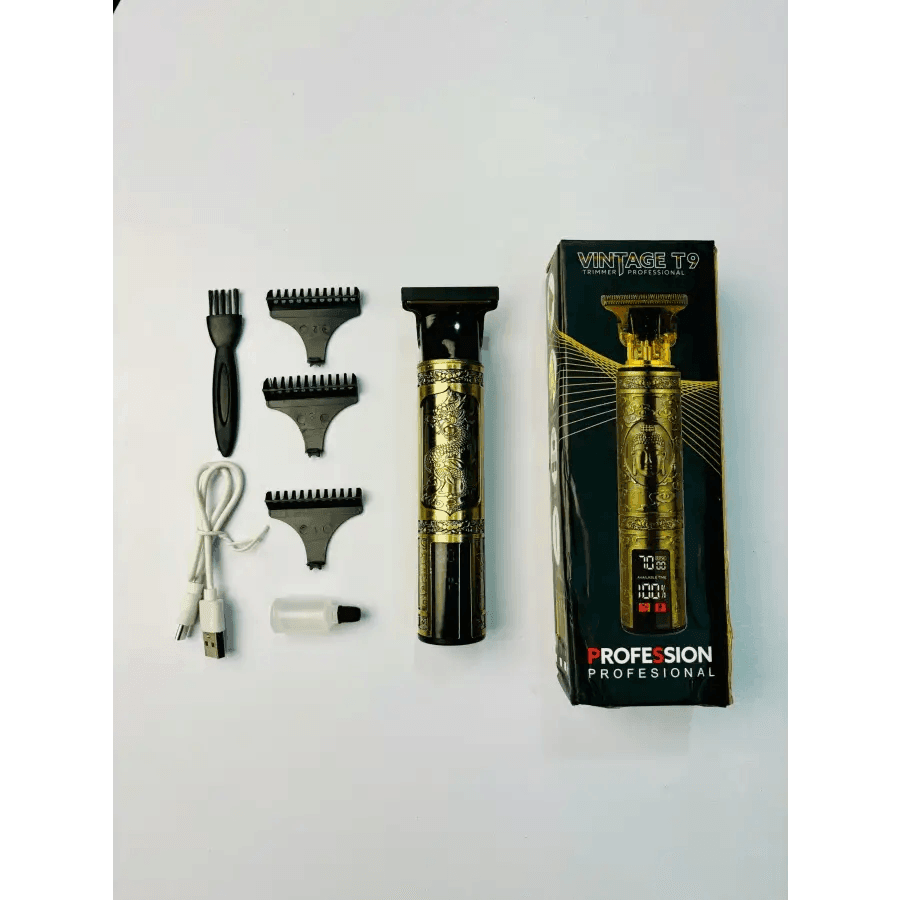 Vintage T9 Trimmer Rechargable with Display - HT Bazar