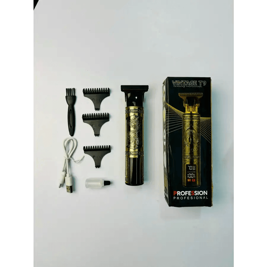 Vintage T9 Trimmer Rechargable with Display - HT Bazar