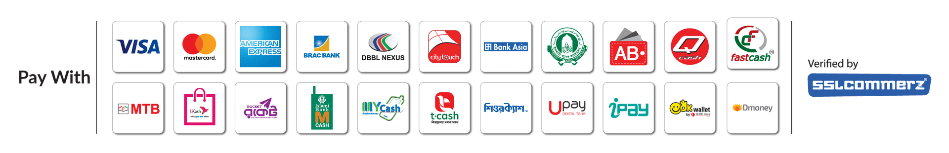 Available payment methods
