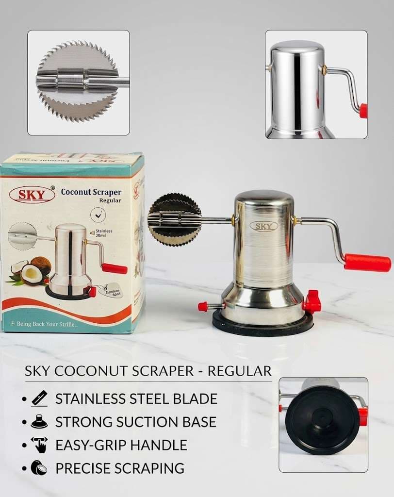 Stainless Steel Manual Coconut Scraper