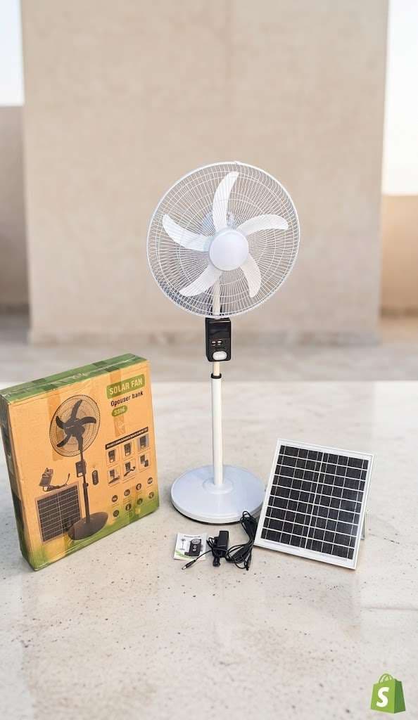 Solar Fan & Power Bank – 25W