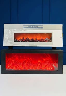 Artificial LED Fireplace Multicolor Lantern – Realistic Flame Effect Tabletop Fire Lamp