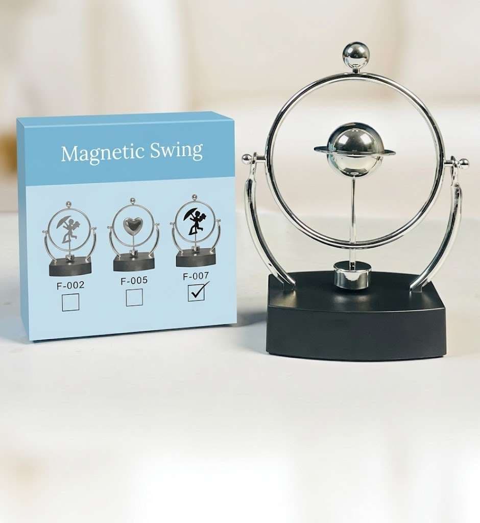Magnetic Swing F007 – Magnetic Perpetual Motion Planet Desk Ornament