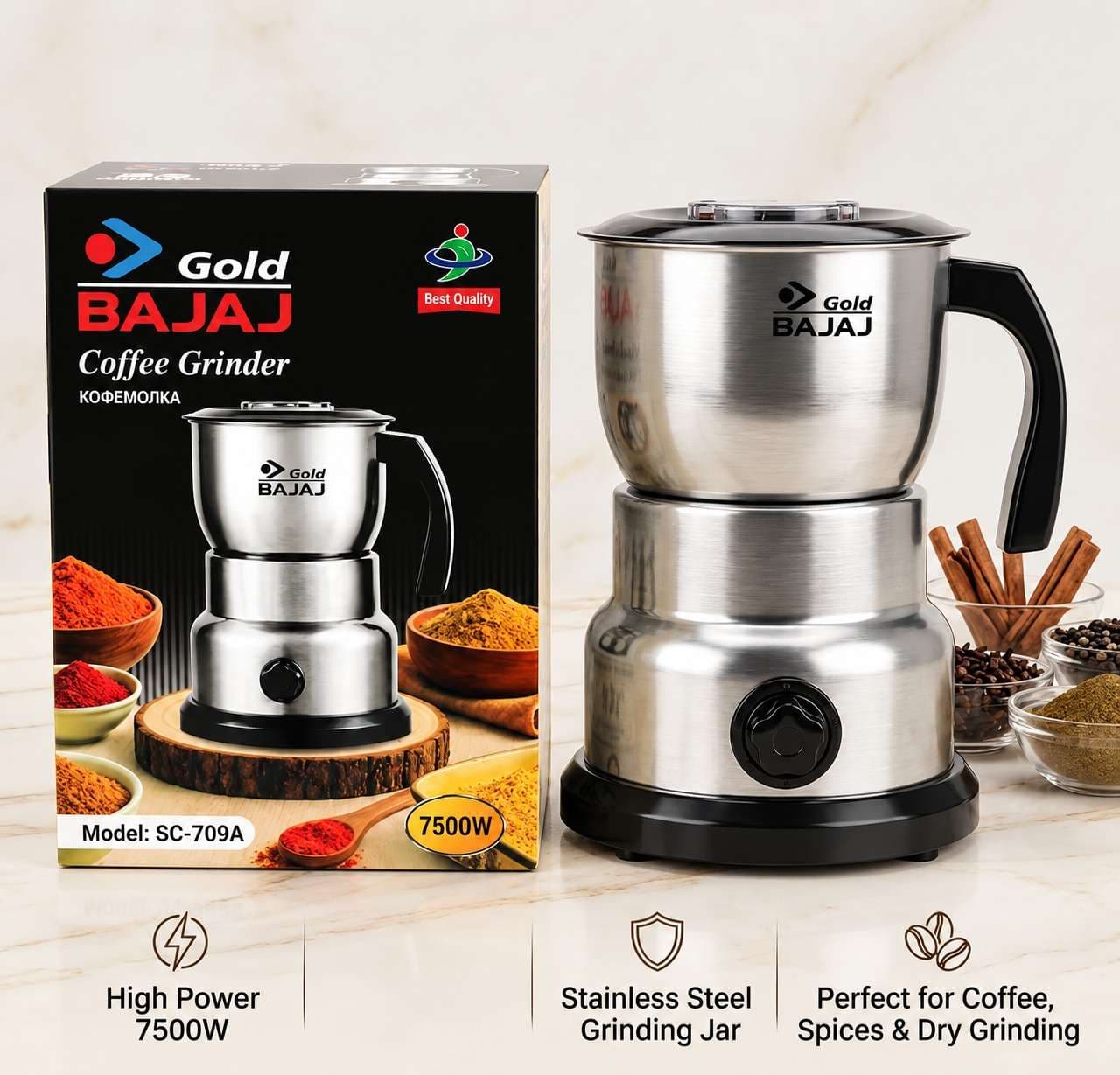 Gold BAJAJ Coffee Grinder