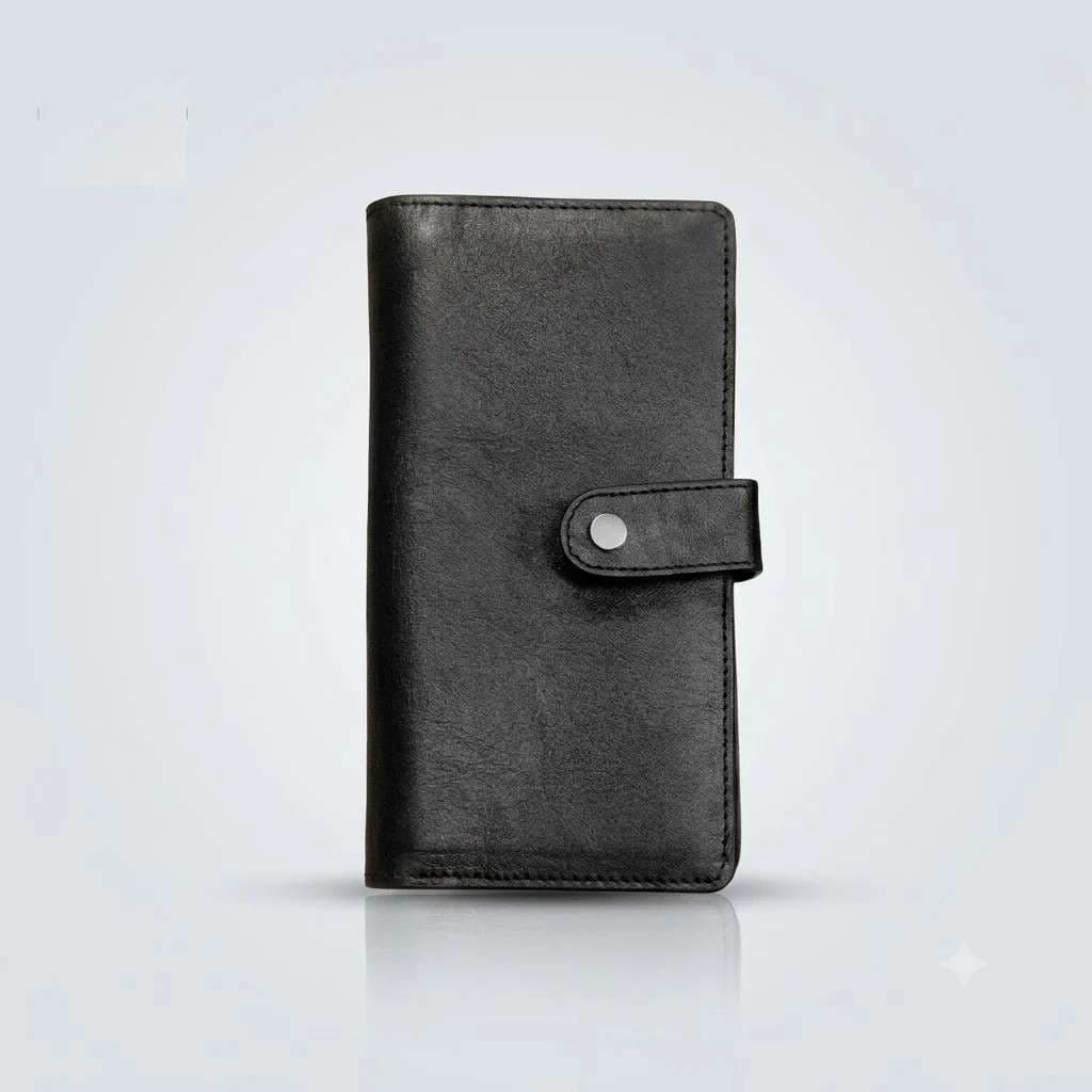 Premium PU Leather Long Wallet for Men & Women