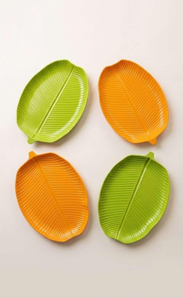 Banana Leaf Tray – 4 Pcs Set