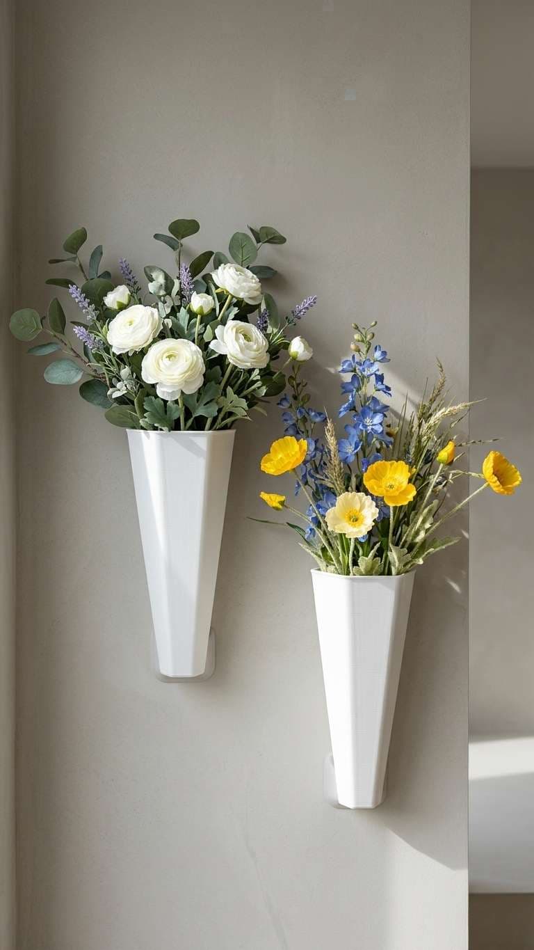 Nordic Wall Flower Vase Holder