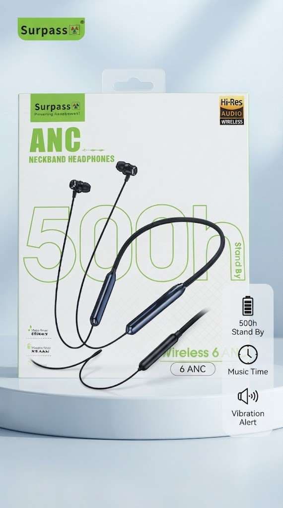 Surpass Wireless 6 ANC Neckband Headphones – Hi-Res Audio