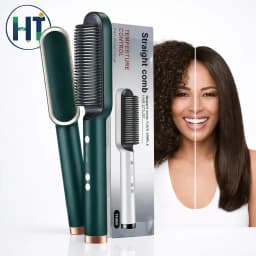 Hair straightener comb