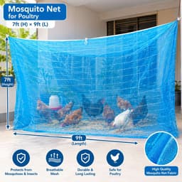 Poultry Mosquito Net – 7ft × 9ft