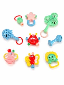 Baby Rattle Toy Set – Colorful Educational Teether & Sensory Toys