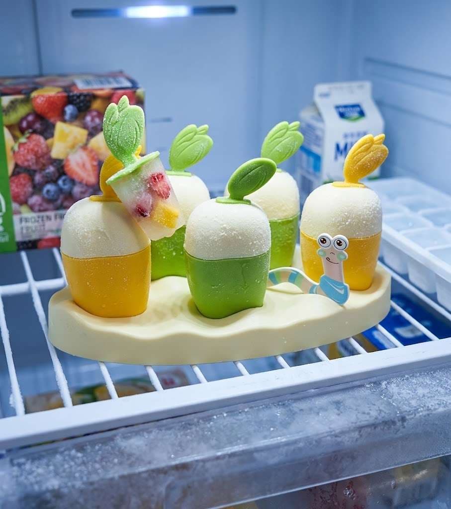 XJ RJ Fava Bean Shape Ice Block Mould – 5 Grid