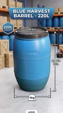 Heavy Duty 220L Plastic Water Storage Drum