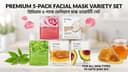BIOAQUA Facial Sheet Mask – 5 Pcs Combo