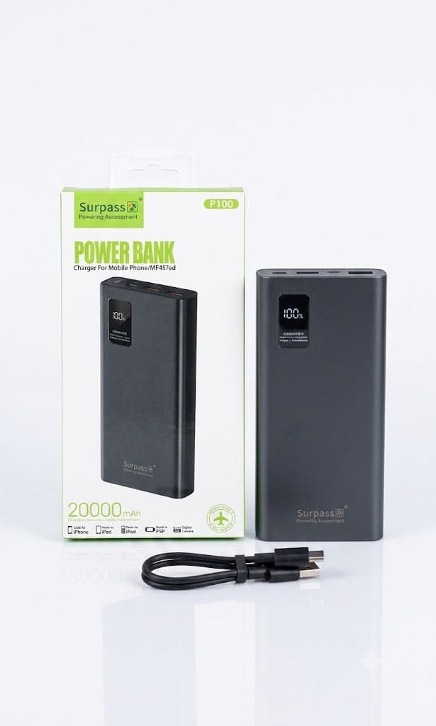 Surpass P100 20000mAh PD 22.5W Fast Charging Power Bank