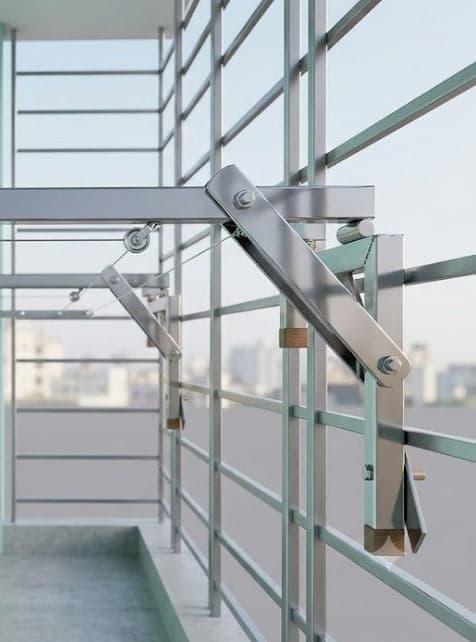 Stainless Steel Balcony Cloth Drying Stand with Wire