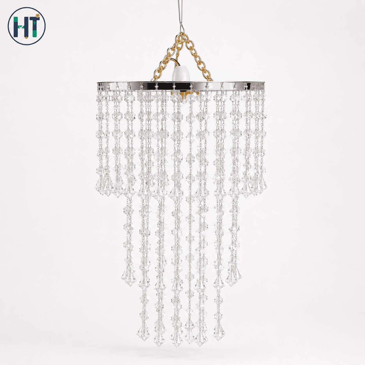 Attractive Jharbati – 3 Parted Plastic Ceiling Light 3