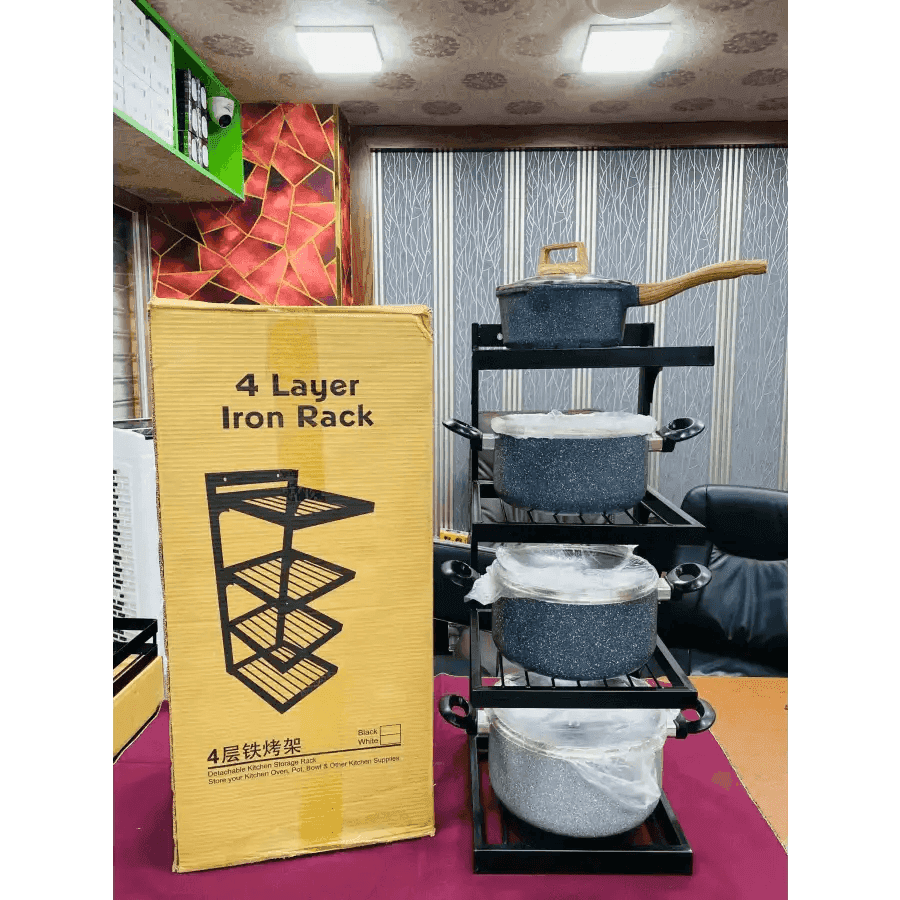 4 Layer Iron Oven Rack