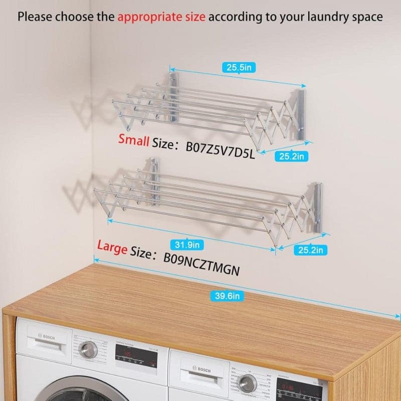 Wall Mounted Clothes Drying Hanger 5