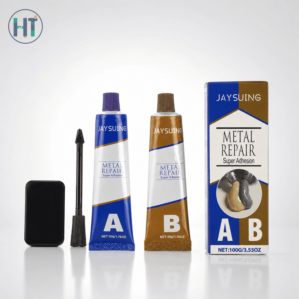 JAYSUING Metal Repair Kit – A+B Epoxy Resin Super Adhesion Adhesive 100g