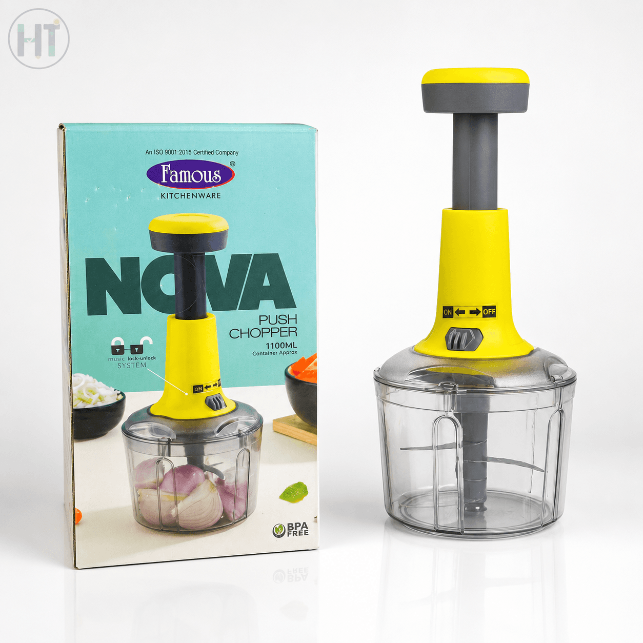 Famous Nova Push Chopper 1100ML Kitchenware 2