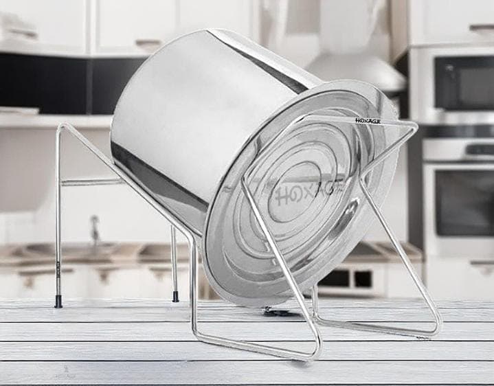 Stainless Steel Bowl Stand with Colander (Kitchen Draining & Washing Rack)