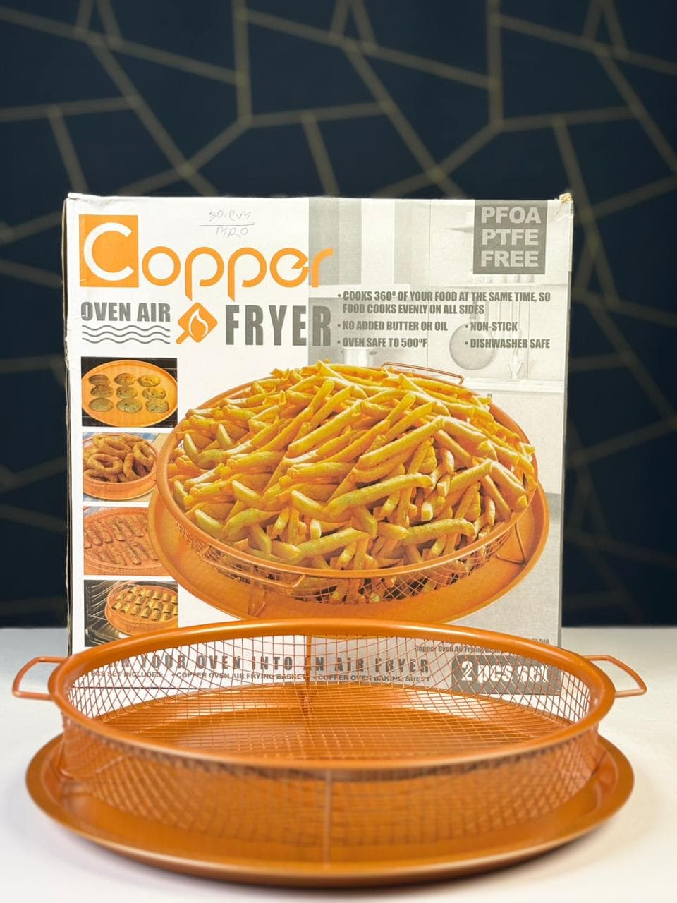Copper Oven Air Fryer (2 Pcs Set)