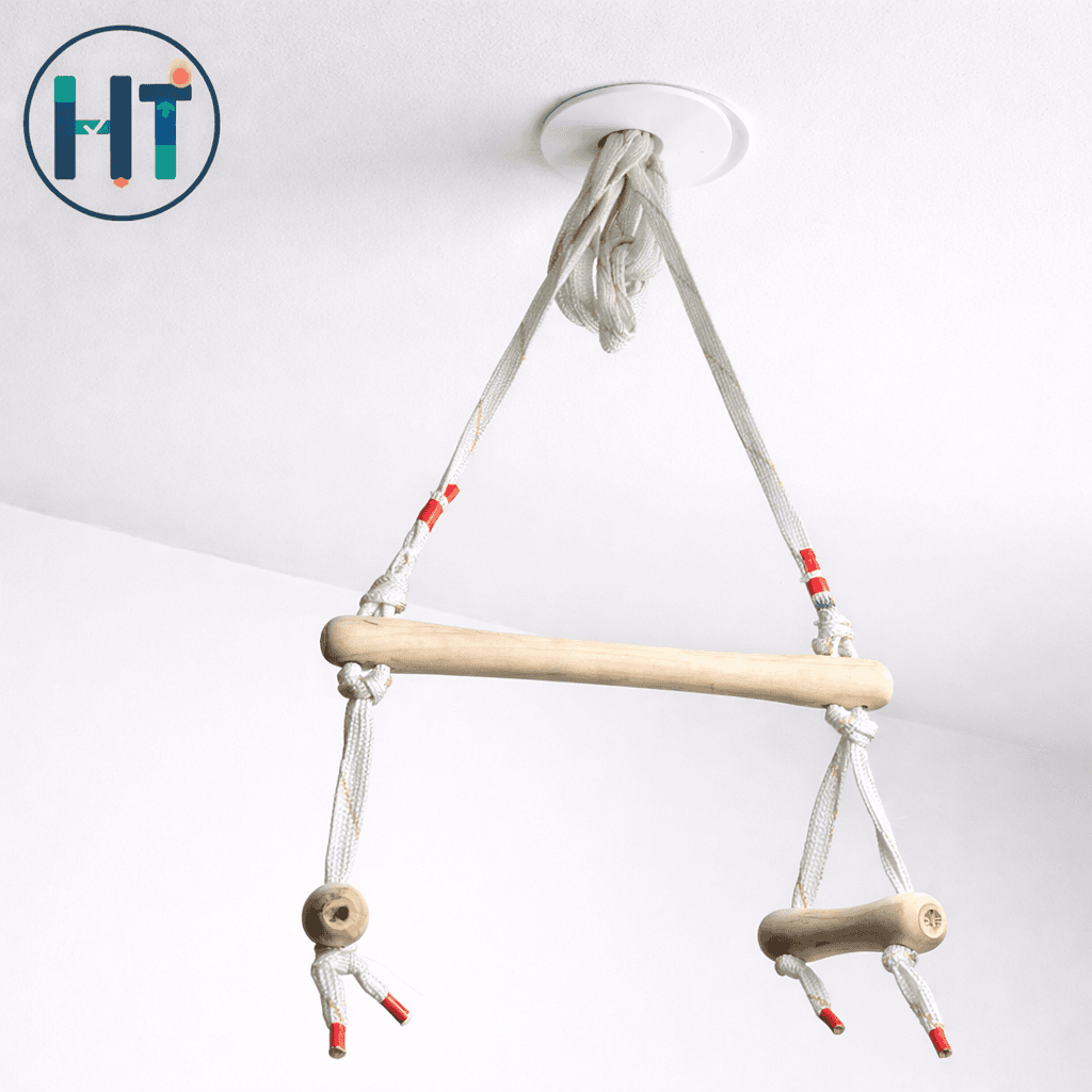 Wooden Hanging Gym Exercise Bar