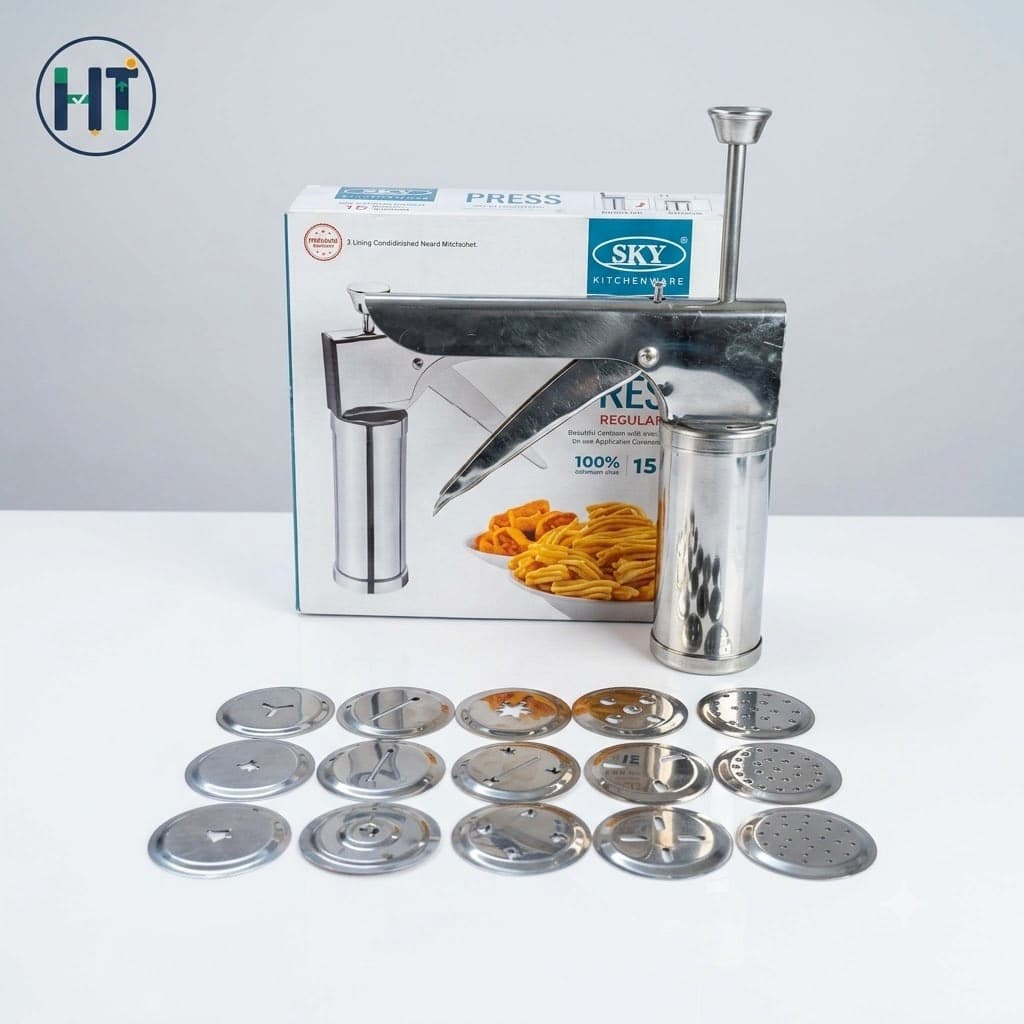 SKY Premium Stainless Steel Kitchen Press (15 Jali Set)