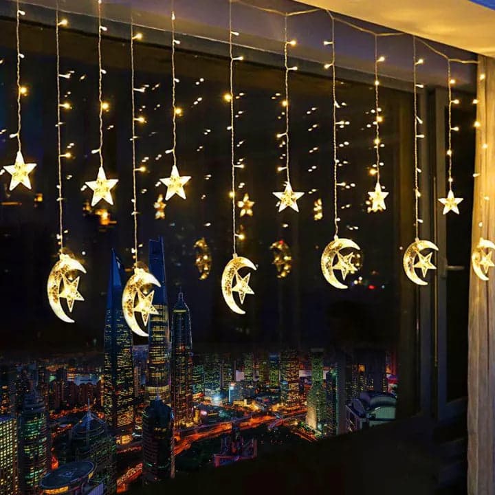 Moon and Star Decorative String Light