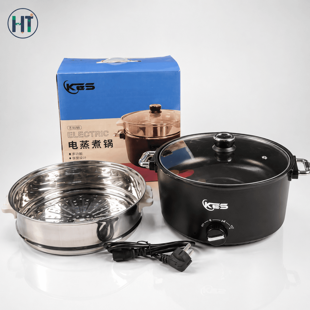 KES KS-28 Electric Cooking Pot – 6.5L Multi-Function Hot Pot (1500W)