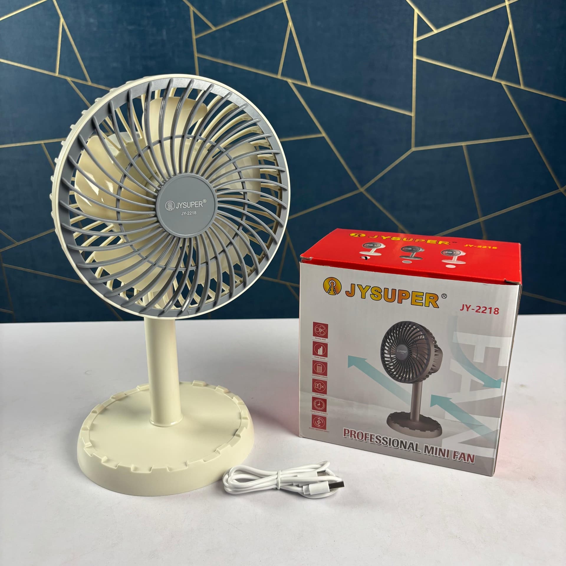 Jysuper Rechargeable Mini Moving Fan JY-2218 2